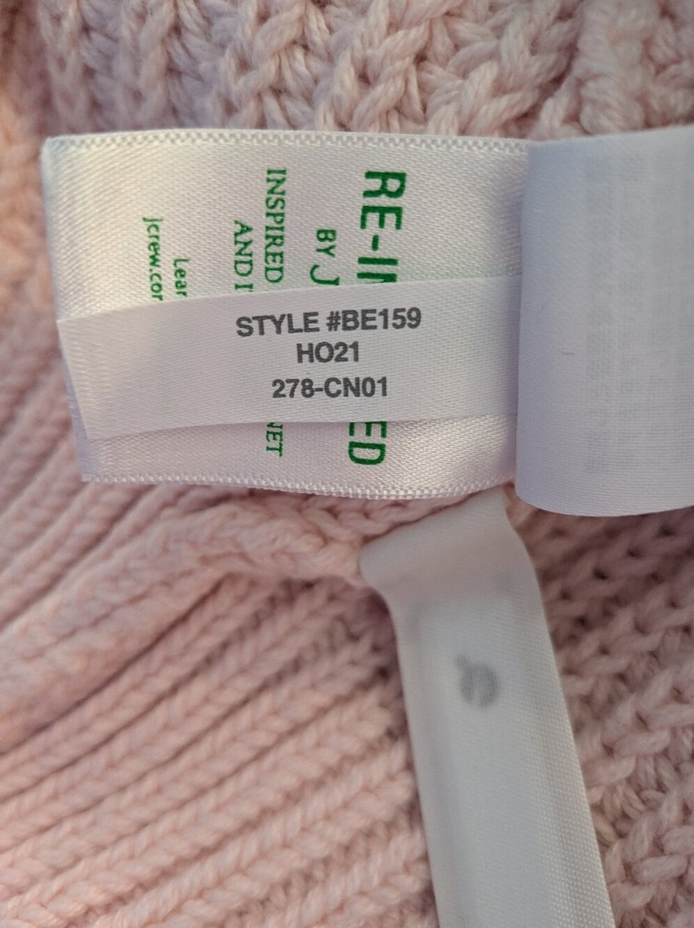 J. Crew Relaxed Rollneck Sweater Knit Fisherman Pink 100% Cotton Classic Size L - Picture 15 of 15